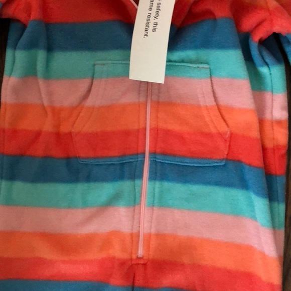 Gymboree  Hooded Fleece Pajama One Piece New - Picture 5 of 8